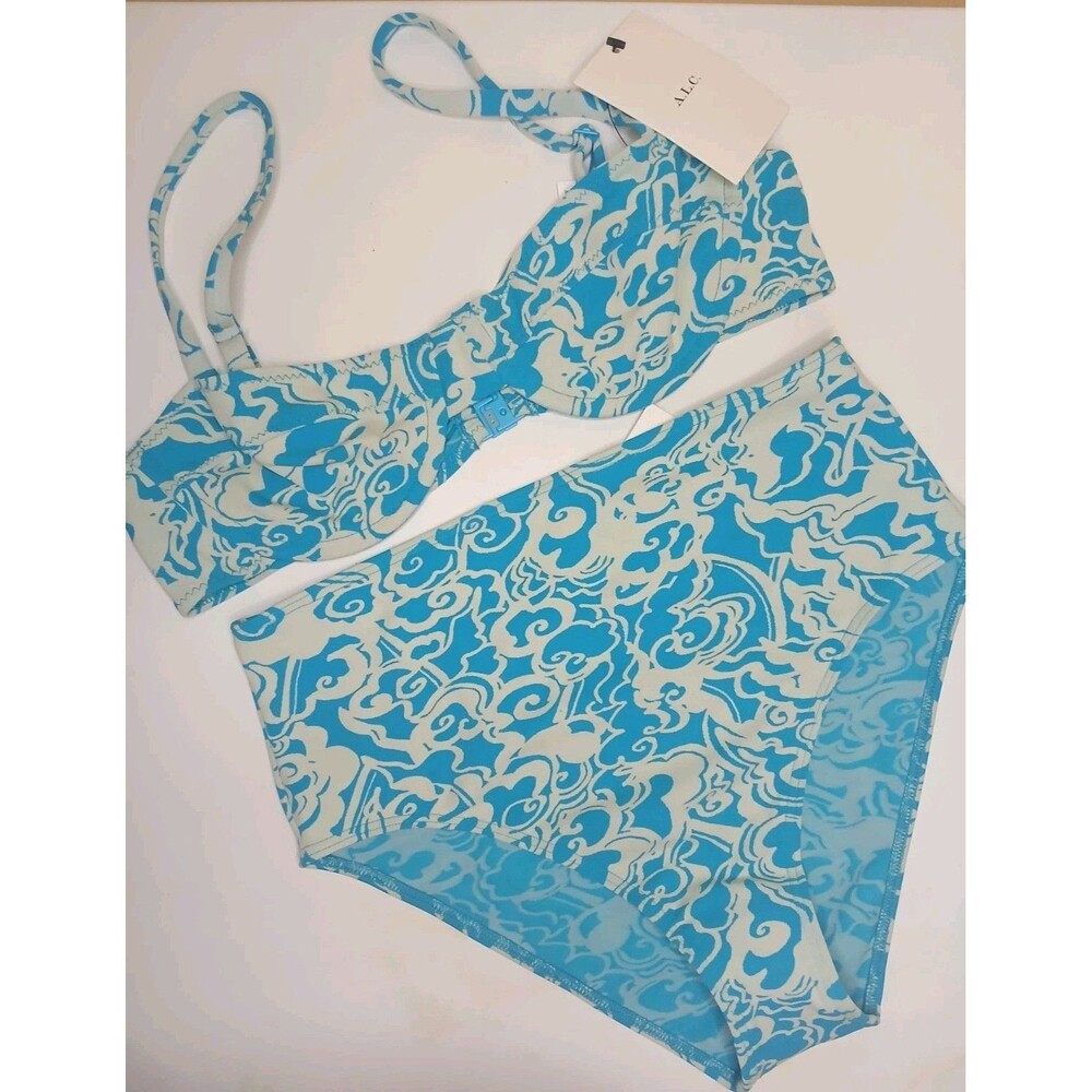 A.L.C. Swimsuit Sz M Bikini Underwire Adjustable High-waisted NWT $330 - Picture 2 of 16